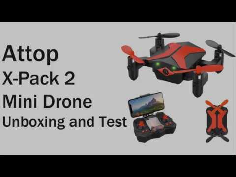 Attop Xpack 2 Mini Drone Unboxing and Review
