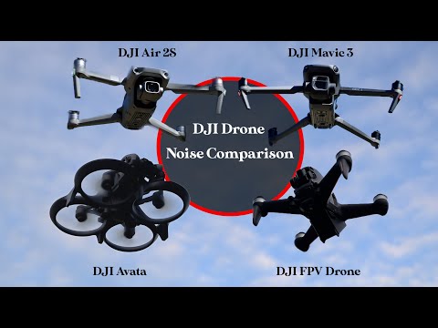 Drone Noise Test - DJI Avata vs DJI FPV vs DJI Mavic 3 vs DJI Air 2S compared